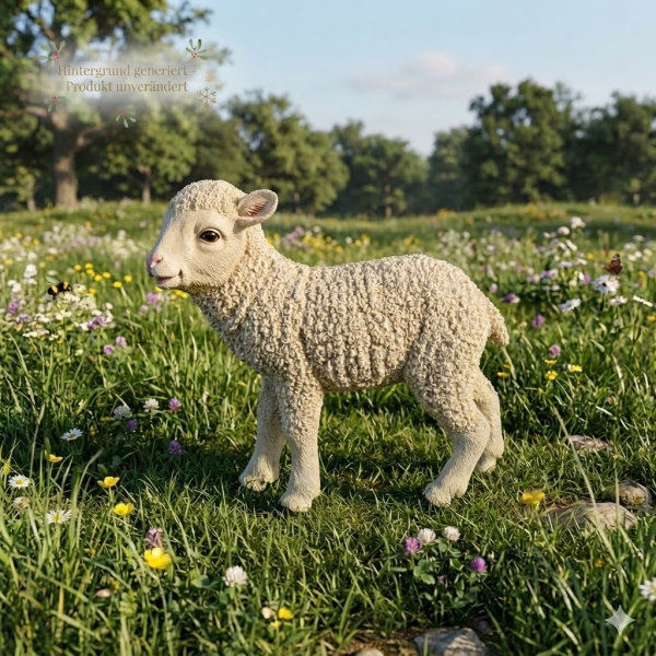 Dekoratives Lamm – Liebevolle Garten- und Wohnraumdekoration